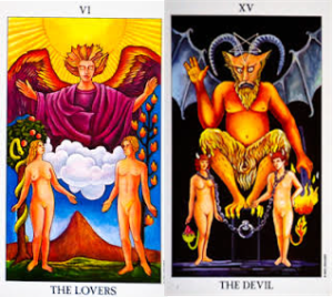 devil and lover tarot card