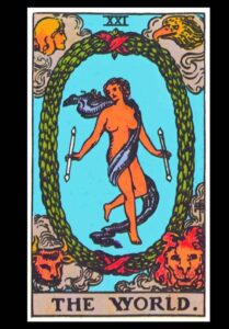 world tarot card